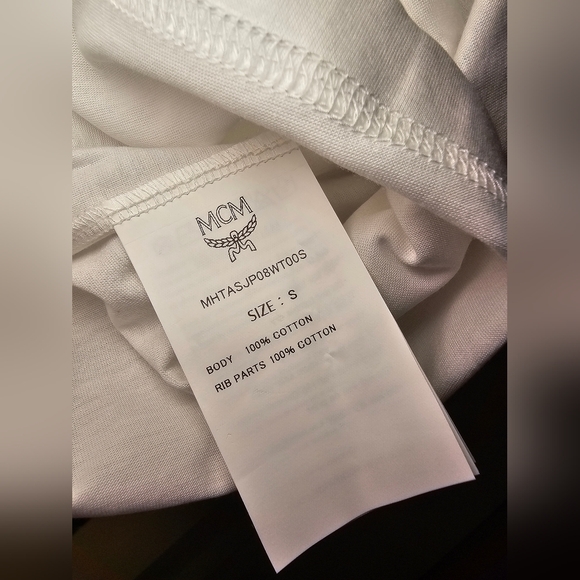 NWOT MCM Men's "Lux" Sleeveless Tee - Picture 5 of 7